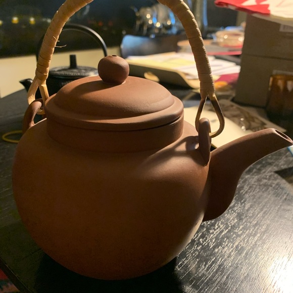 Teapot Clay Terracotta with infuser Made in Japan BNWB - Picture 2 of 9